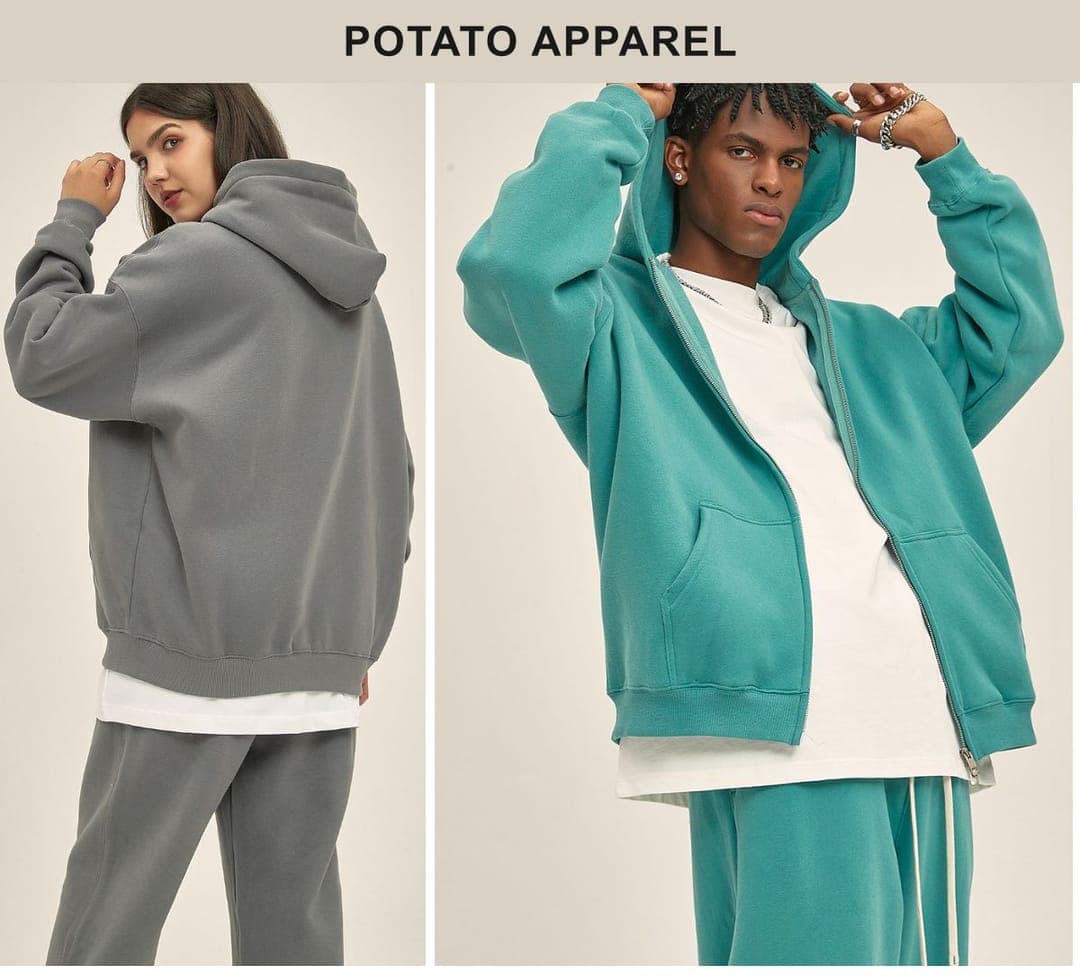 Fleece 350Gsm Oversized Zip-Up Hoodie – detail 10