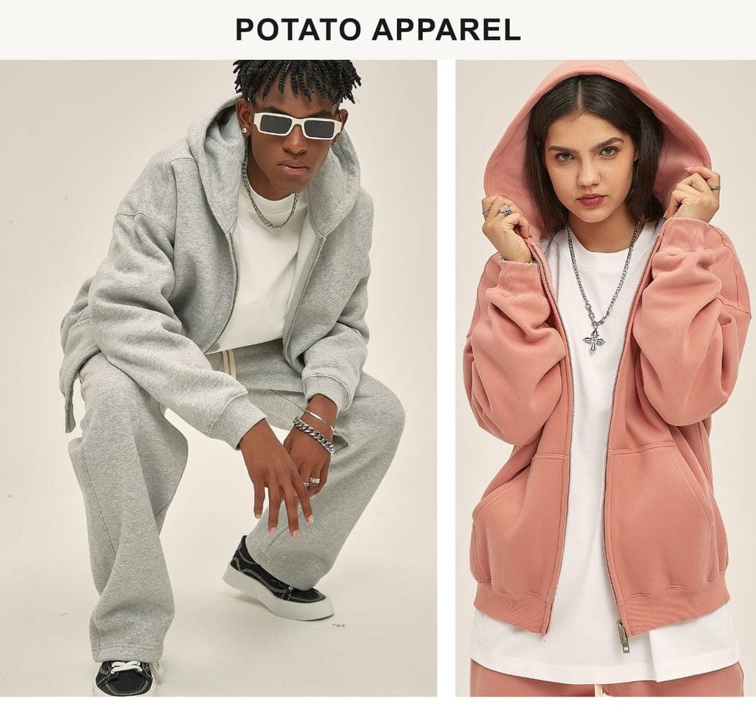 Fleece 350Gsm Oversized Zip-Up Hoodie – detail 12