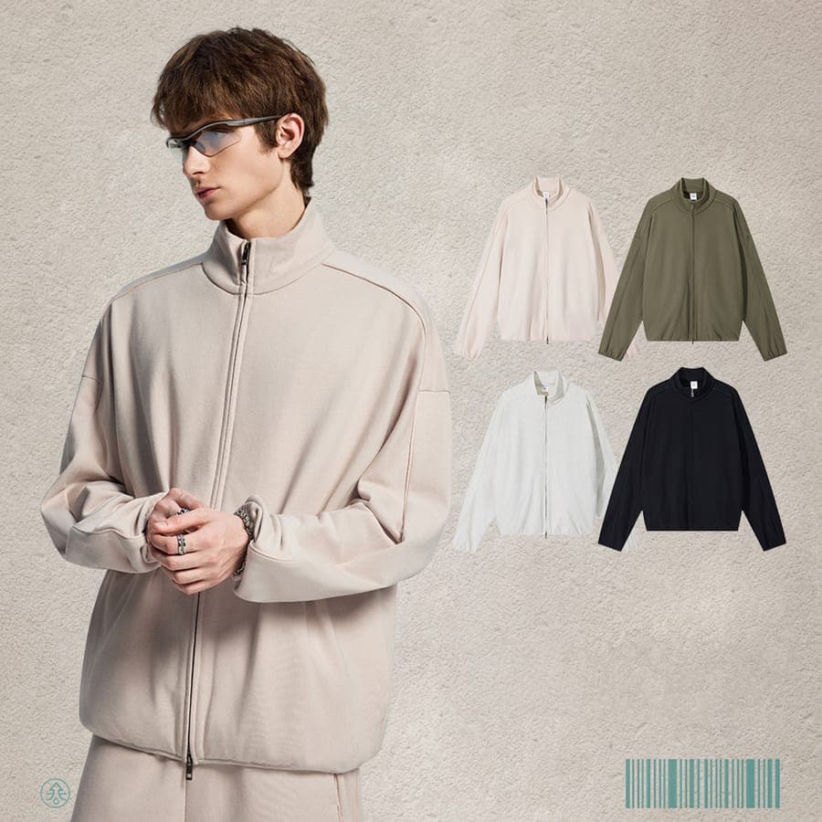 Heavy Terry 445Gsm Zip-up Oversized Jacket