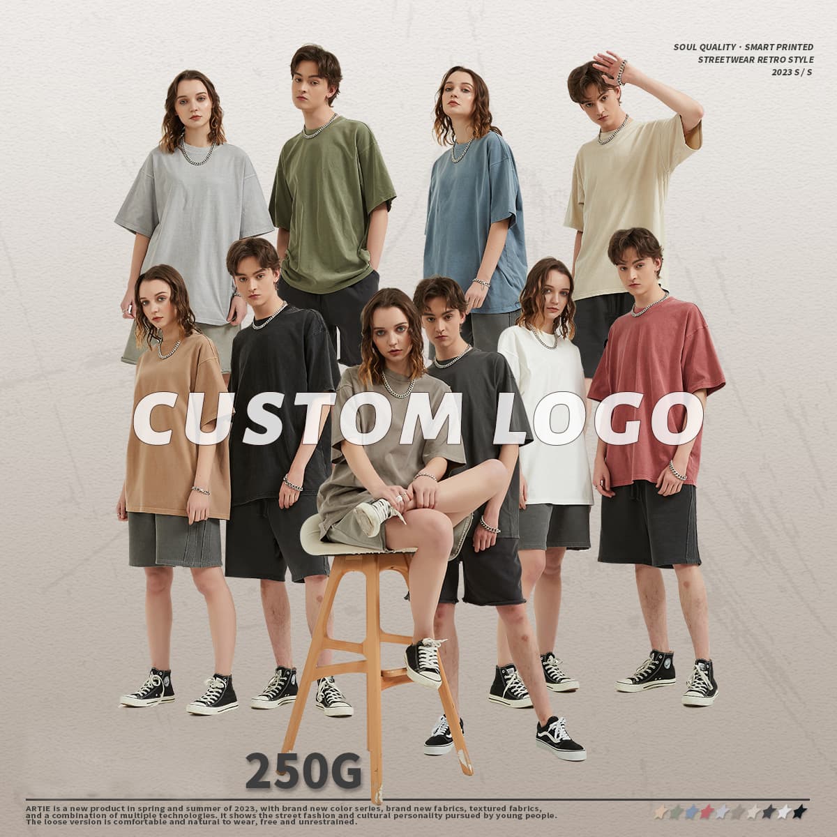Light Wash Oversized T-Shirt 250gsm
