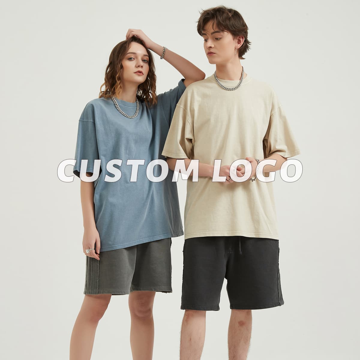 Light Wash Oversized T-Shirt 250gsm thumbnail 6