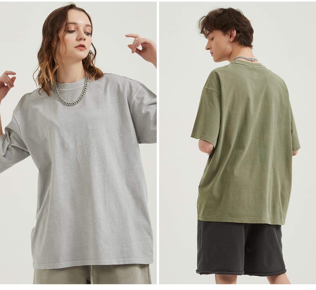 Light Wash Oversized T-Shirt 250gsm – detail 11
