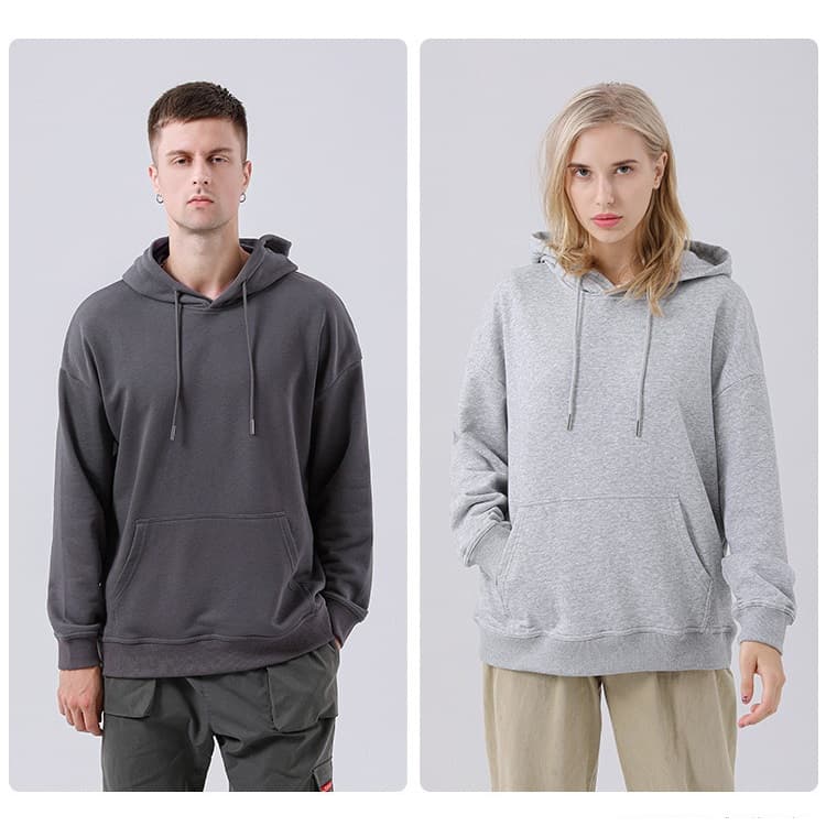 Custom Unisex Drop shoulder Hoodies thumbnail 4