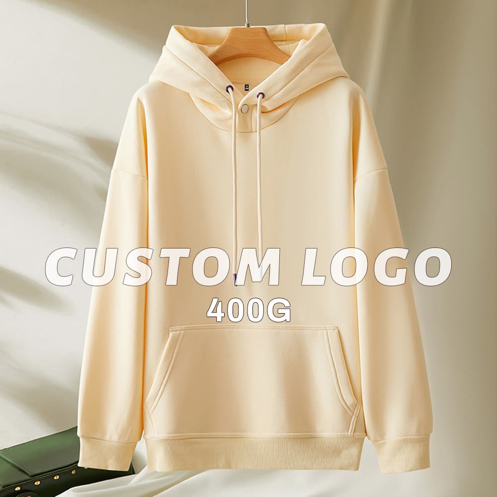 Drop Shoulder Blank Sherpa Fleece Hoodie Unisex 300gsm