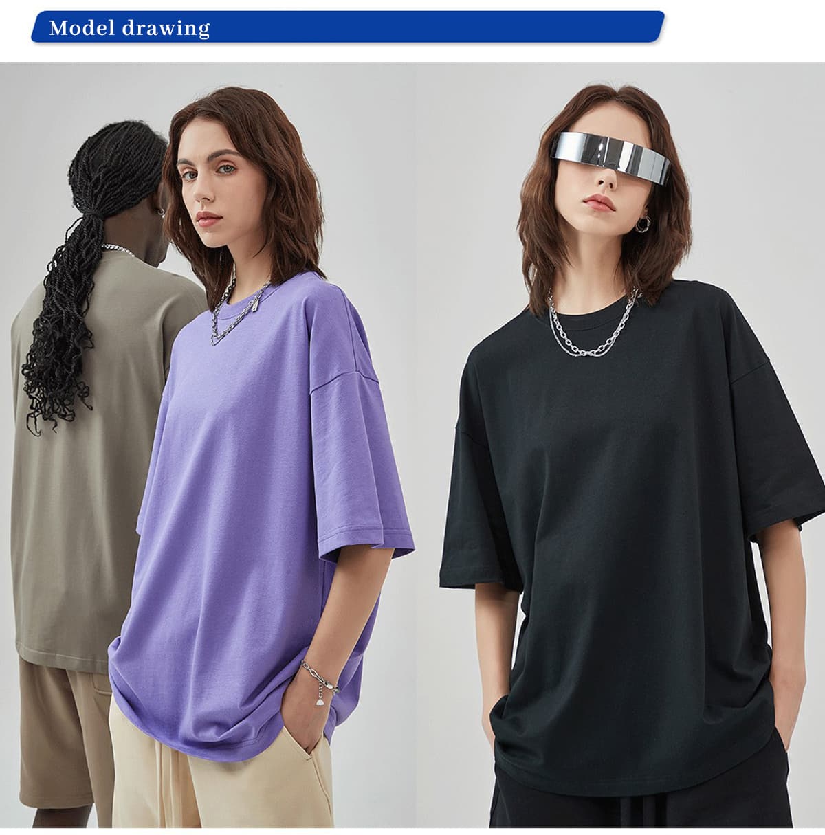 AR002 Cotton 230Gsm Oversized Fashion T-Shirt – detail 7