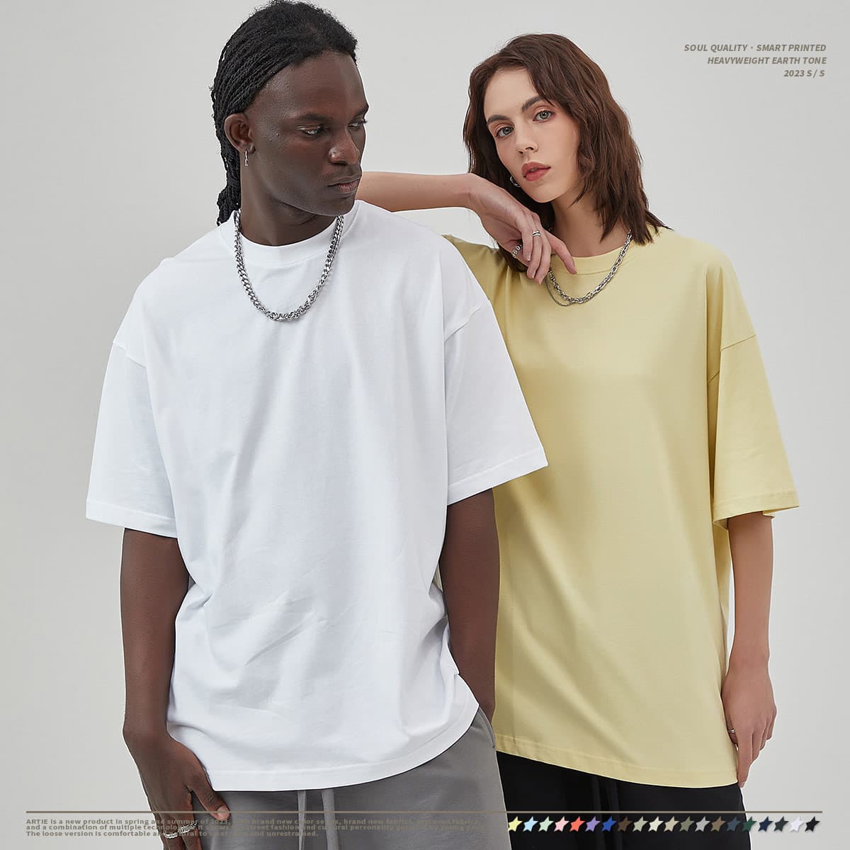 AR002 Cotton 230Gsm Oversized Fashion T-Shirt thumbnail 2