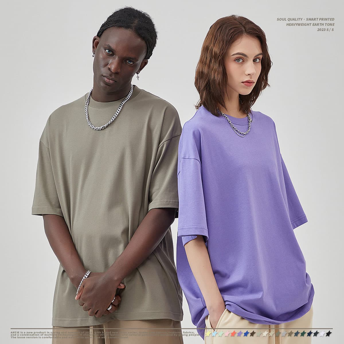AR002 Cotton 230Gsm Oversized Fashion T-Shirt thumbnail 4