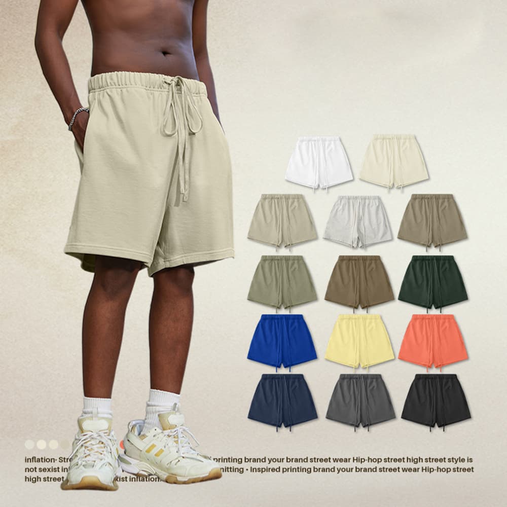 Thick Heavy Basic Shorts Street Trendy 425GSM — view 1