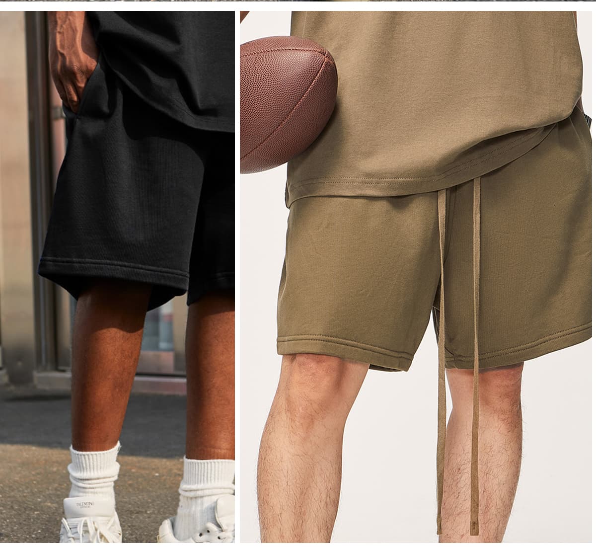 Thick Heavy Basic Shorts Street Trendy 425GSM – detail 7