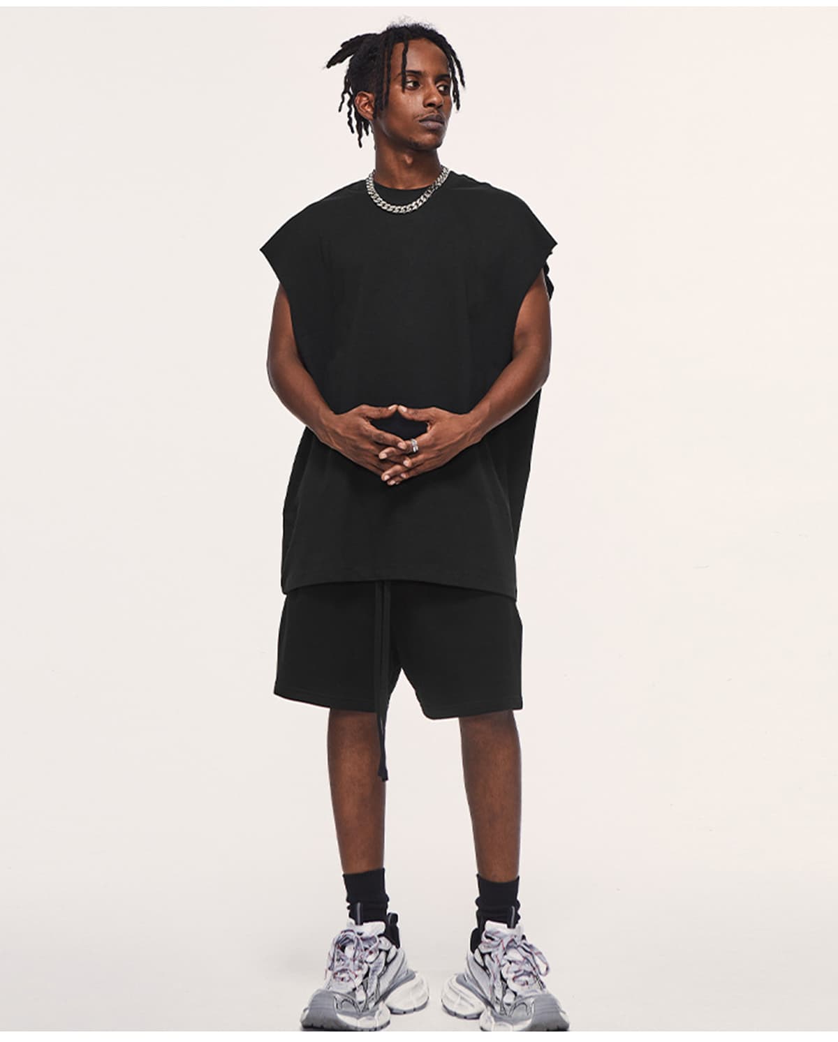 2310SS Thick Cotton Fashoin Vest 305GSM – detail 11
