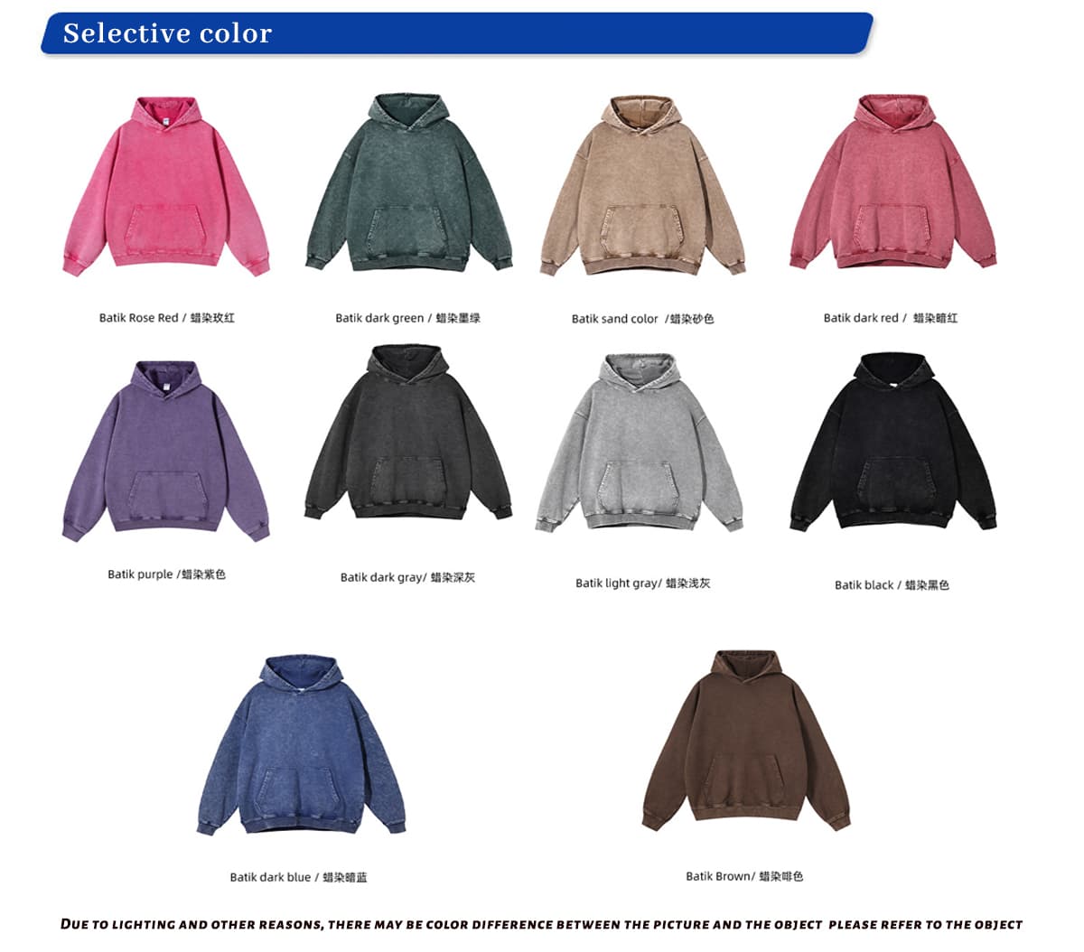 Thick Snow Wash Cotton Terry Hoodie 420Gsm – detail 3