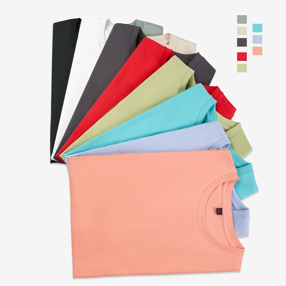 0ZC1 Basic Slim Fit Cotton T-Shirt 200Gsm thumbnail 2