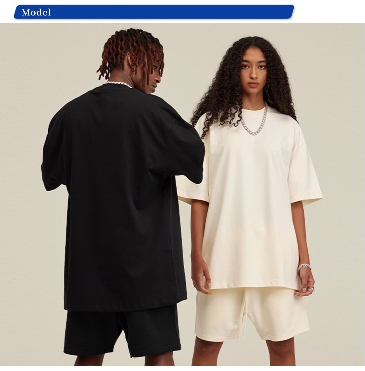 Thick Oversized Fashion Streetwear T-Shirt 305GSM – detail 8