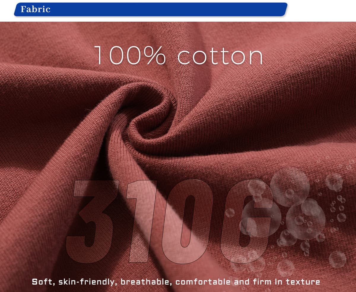 Extra Thick 310GSM Hemp Cotton Oversized T-Shirt – detail 5
