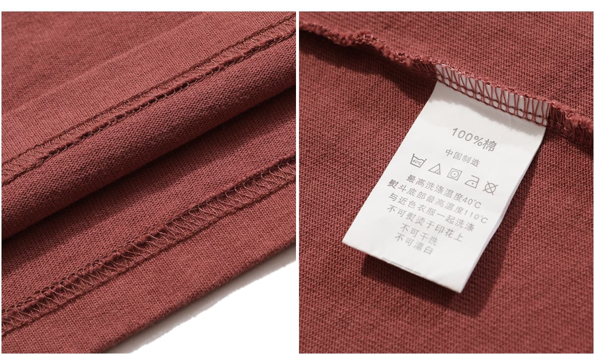 Extra Thick 310GSM Hemp Cotton Oversized T-Shirt – detail 8