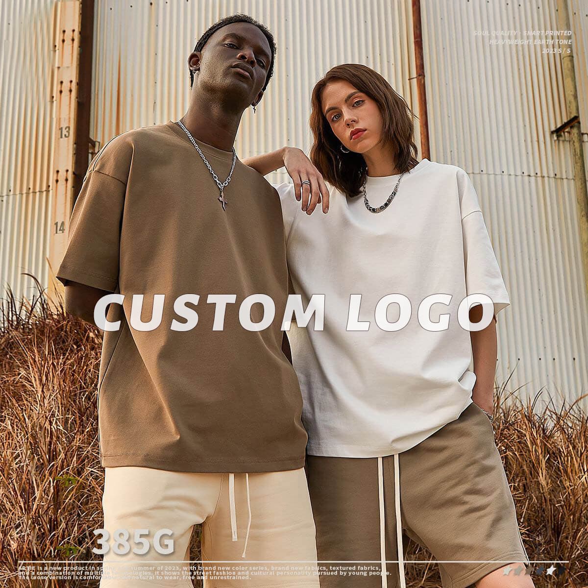 Thick 385Gsm Oversized Fashoin Unisex T-shirt thumbnail 3