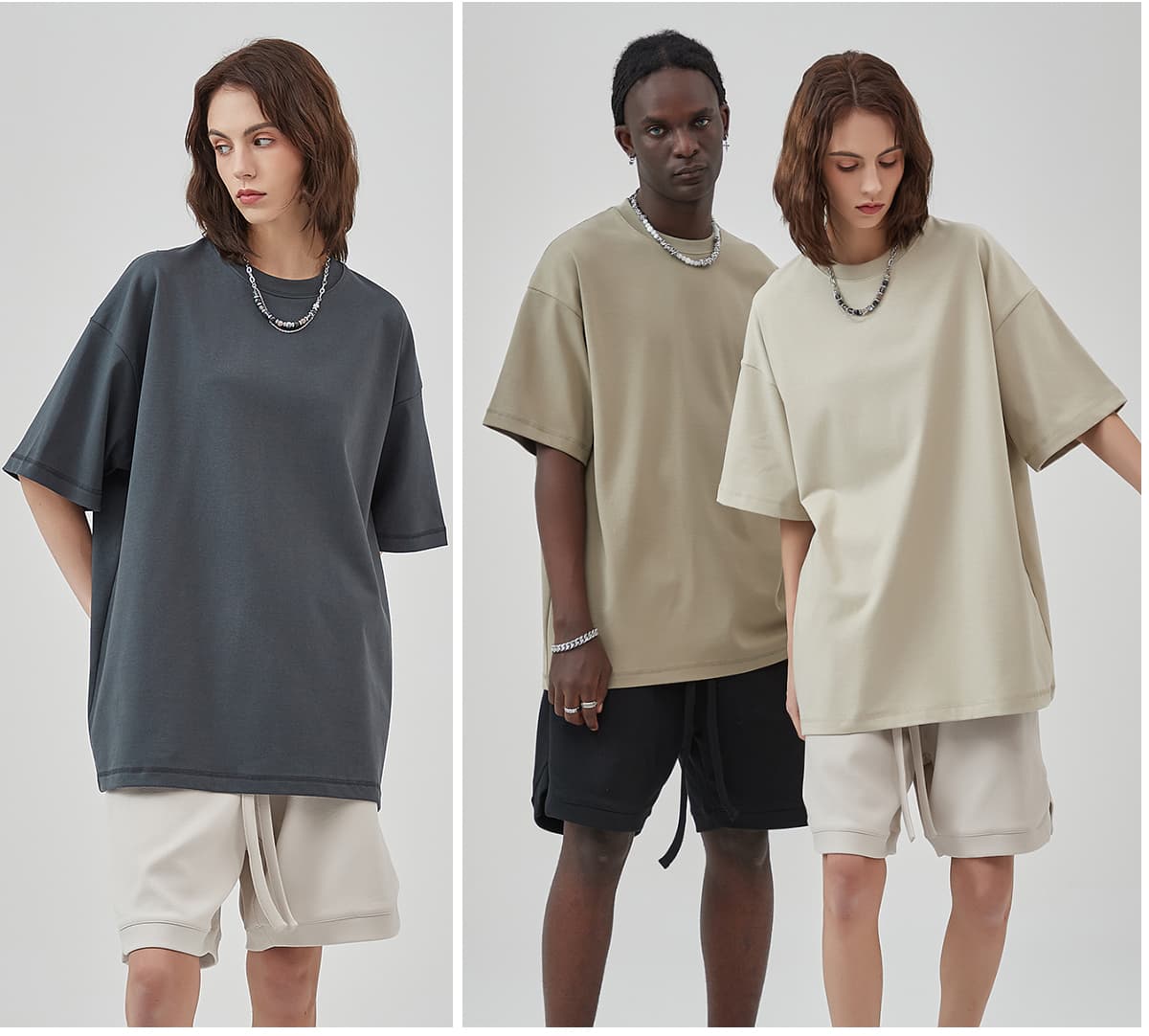 Thick 385Gsm Oversized Fashoin Unisex T-shirt – detail 9