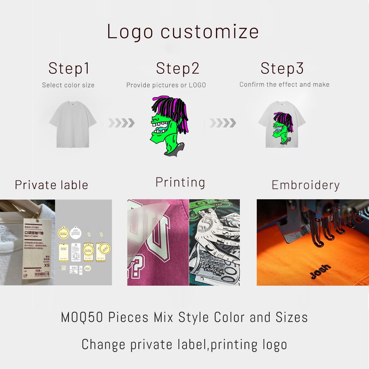 Light Weight 190GSM Oversized Cotton T-shirt 10 Colors thumbnail 3