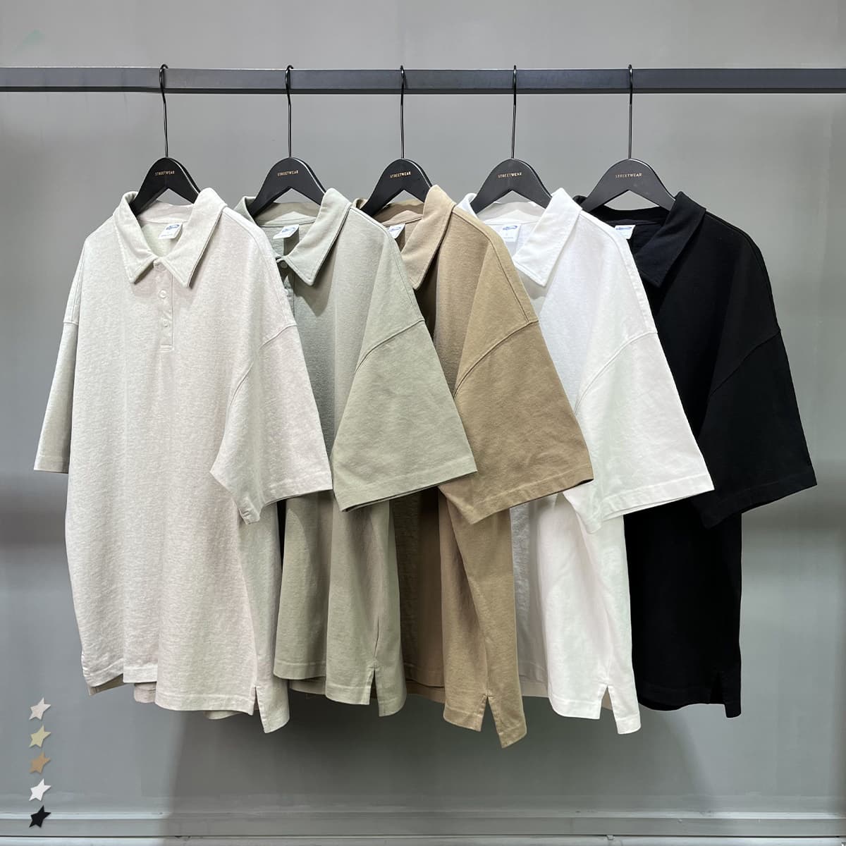 Cotton 310Gsm Oversized Unisex Polo t-shirt