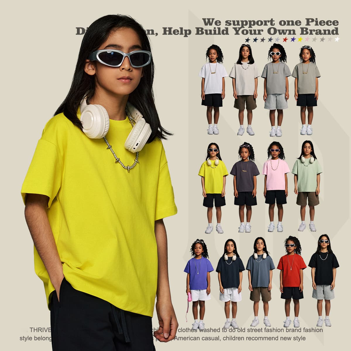 Cotton 230Gsm Kids’ Quick-Dry Cooling T-Shirt