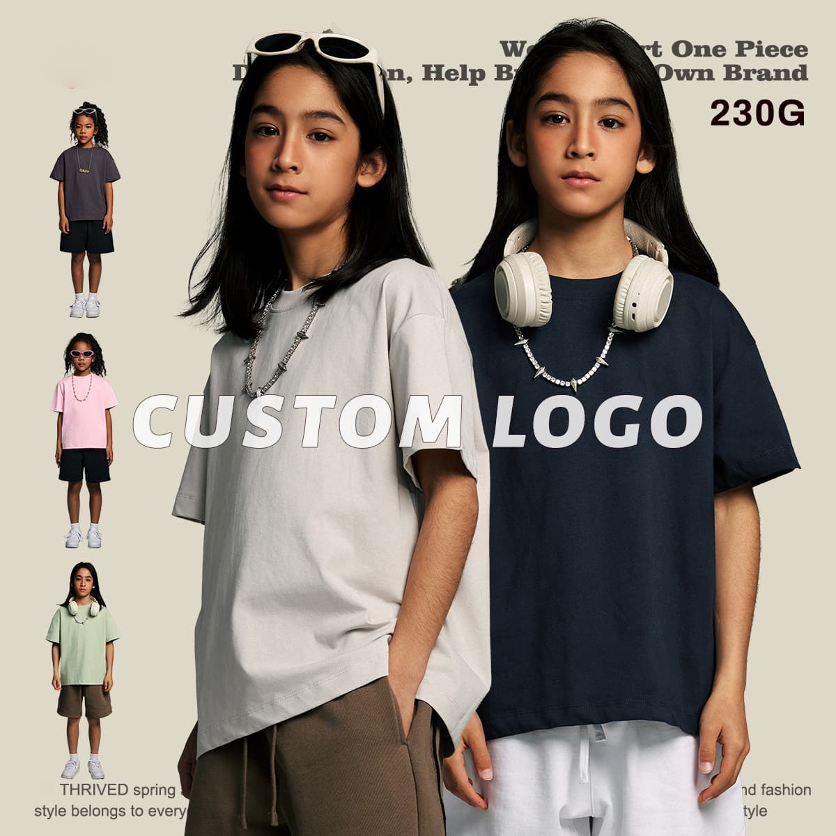 Cotton 230Gsm Kids’ Quick-Dry Cooling T-Shirt thumbnail 2