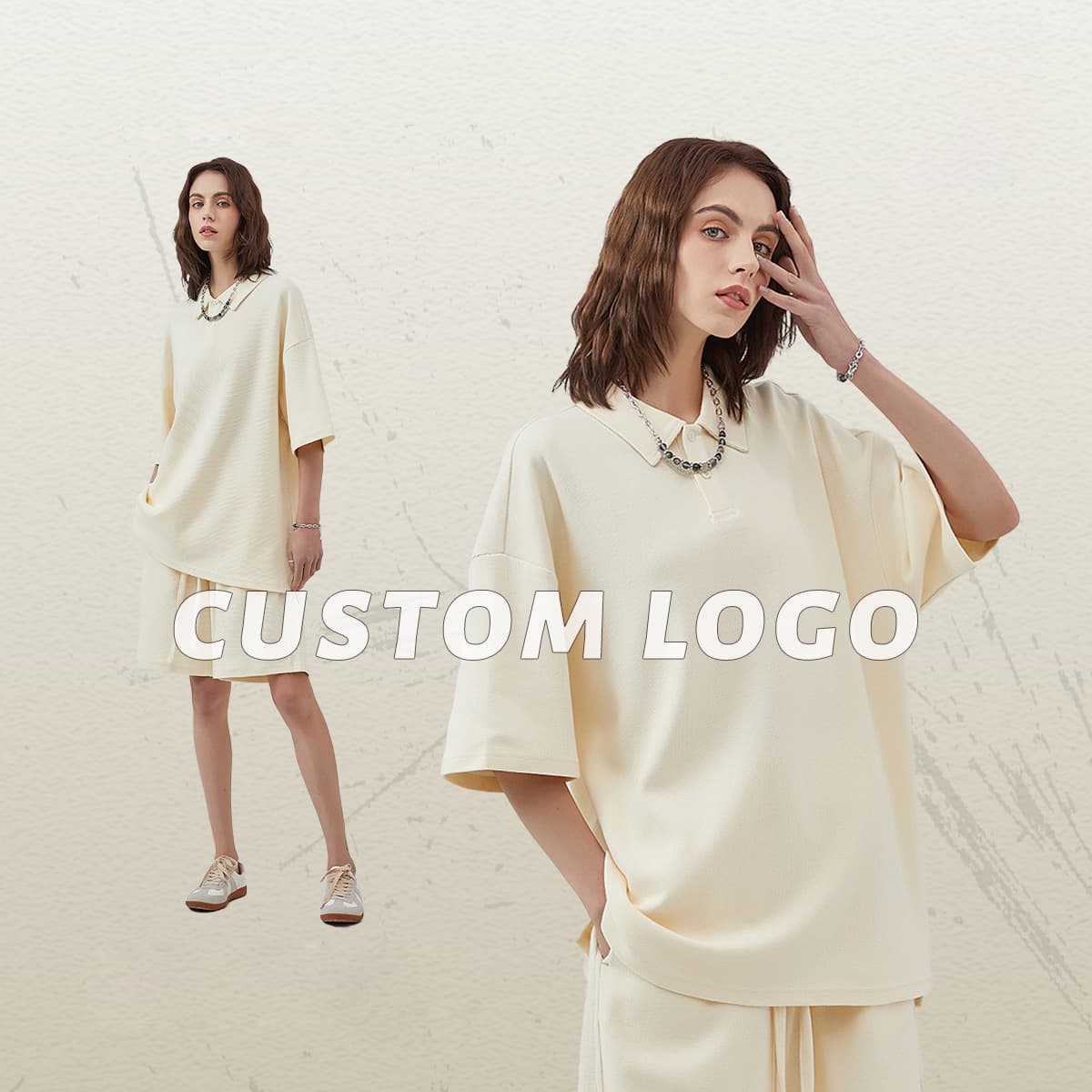 Waffle 330G Buttons Polo T-shirt thumbnail 5