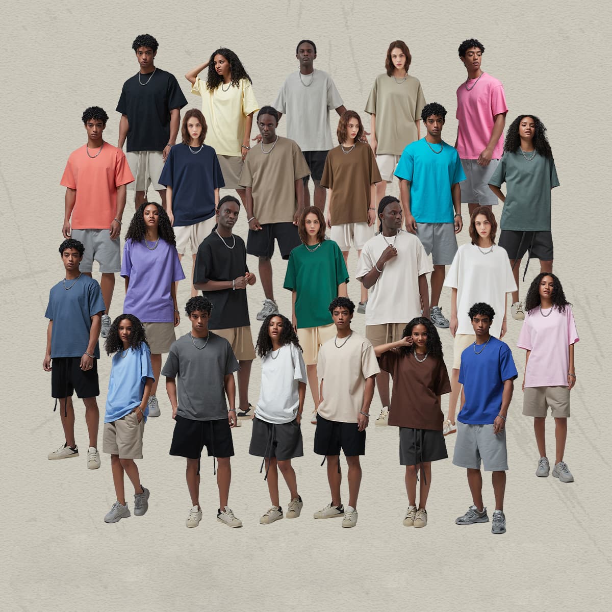 Cotton 275G Oversized Blank T-Shirt