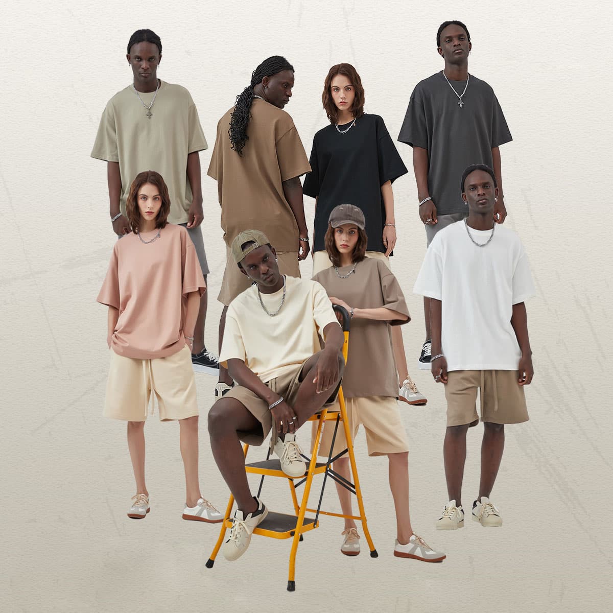 Thick 305Gsm Cotton Unisex Oversized T-Shirt thumbnail 2