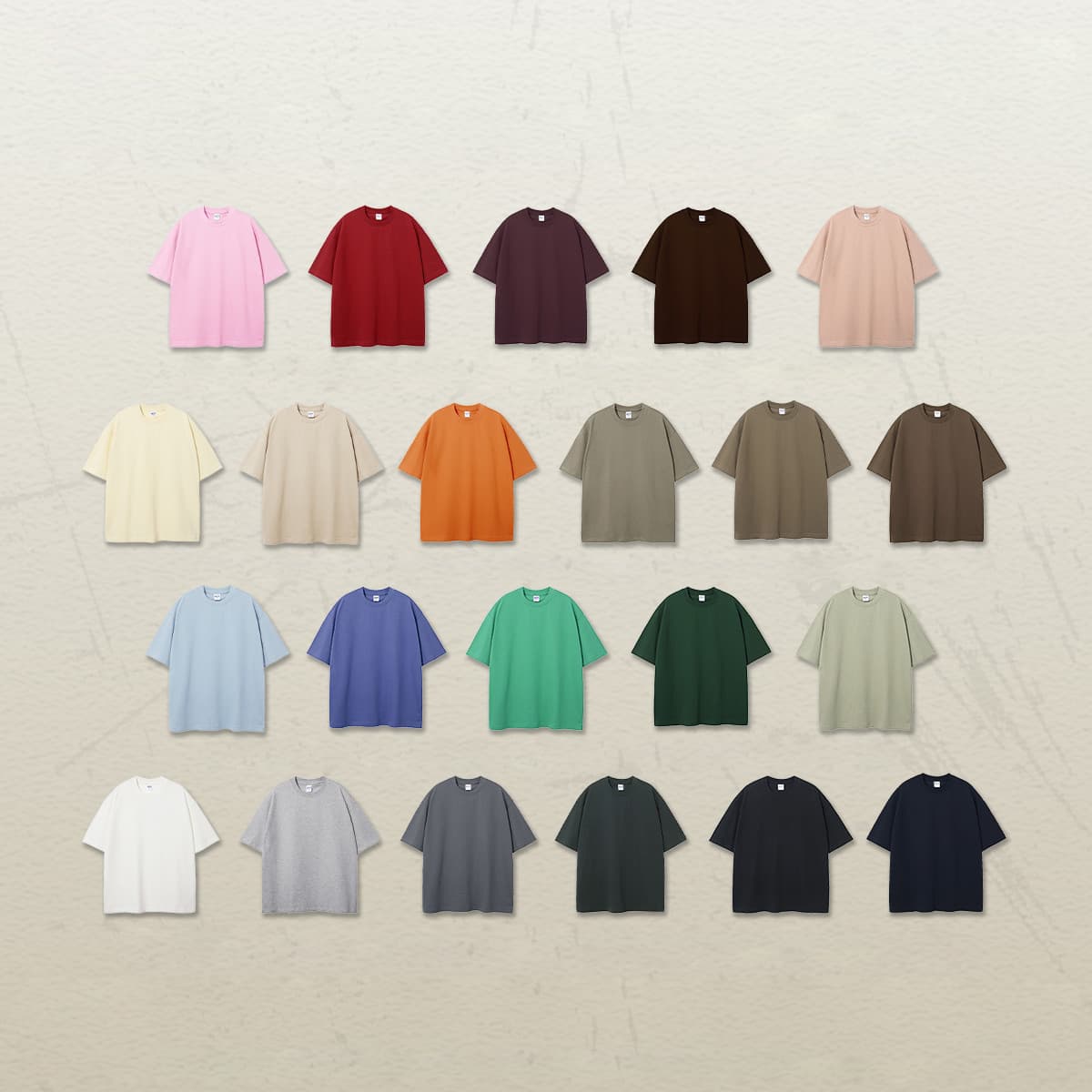 Thick 305Gsm Cotton Unisex Oversized T-Shirt thumbnail 4
