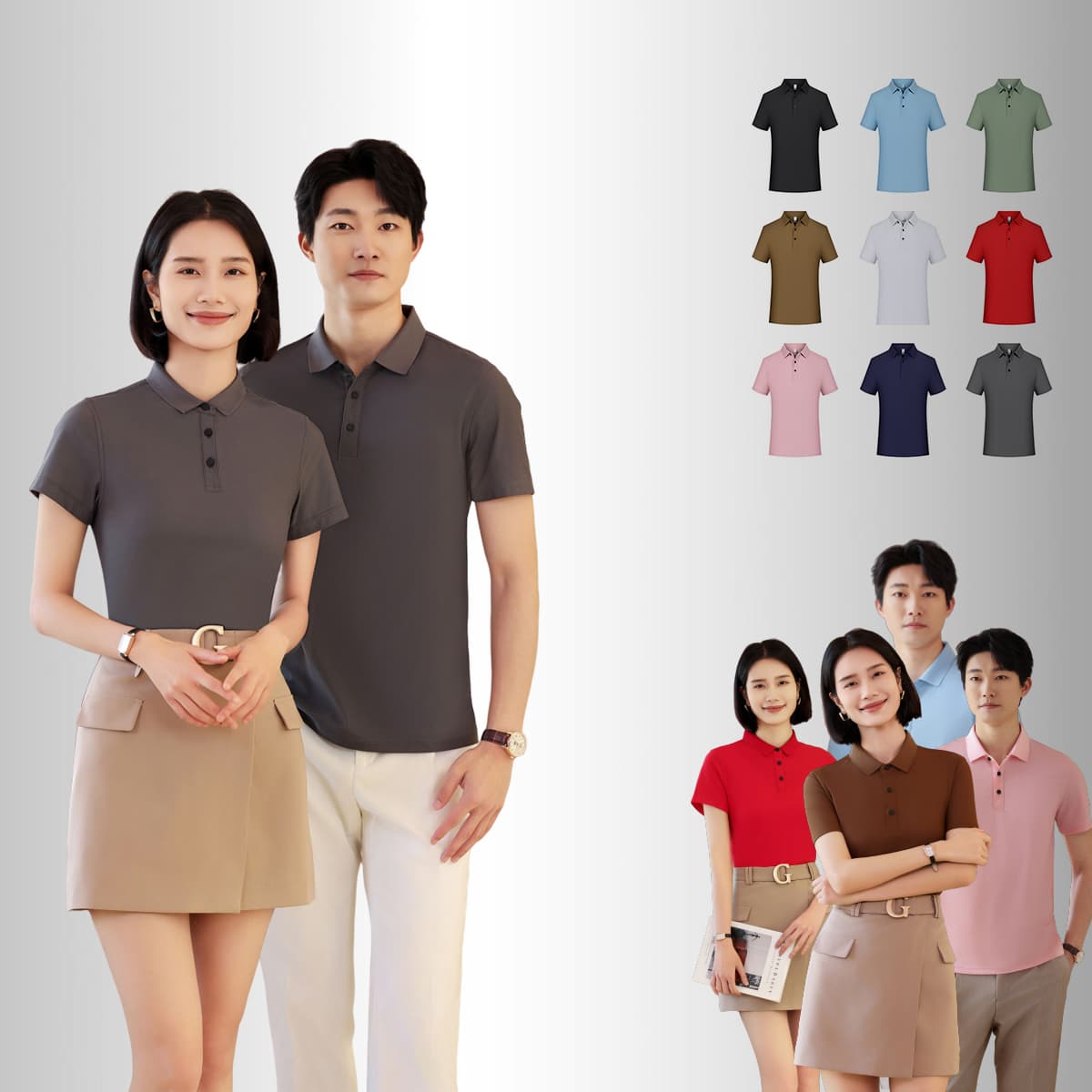 Slim Fit 170GSM Stretch Unisex Polo