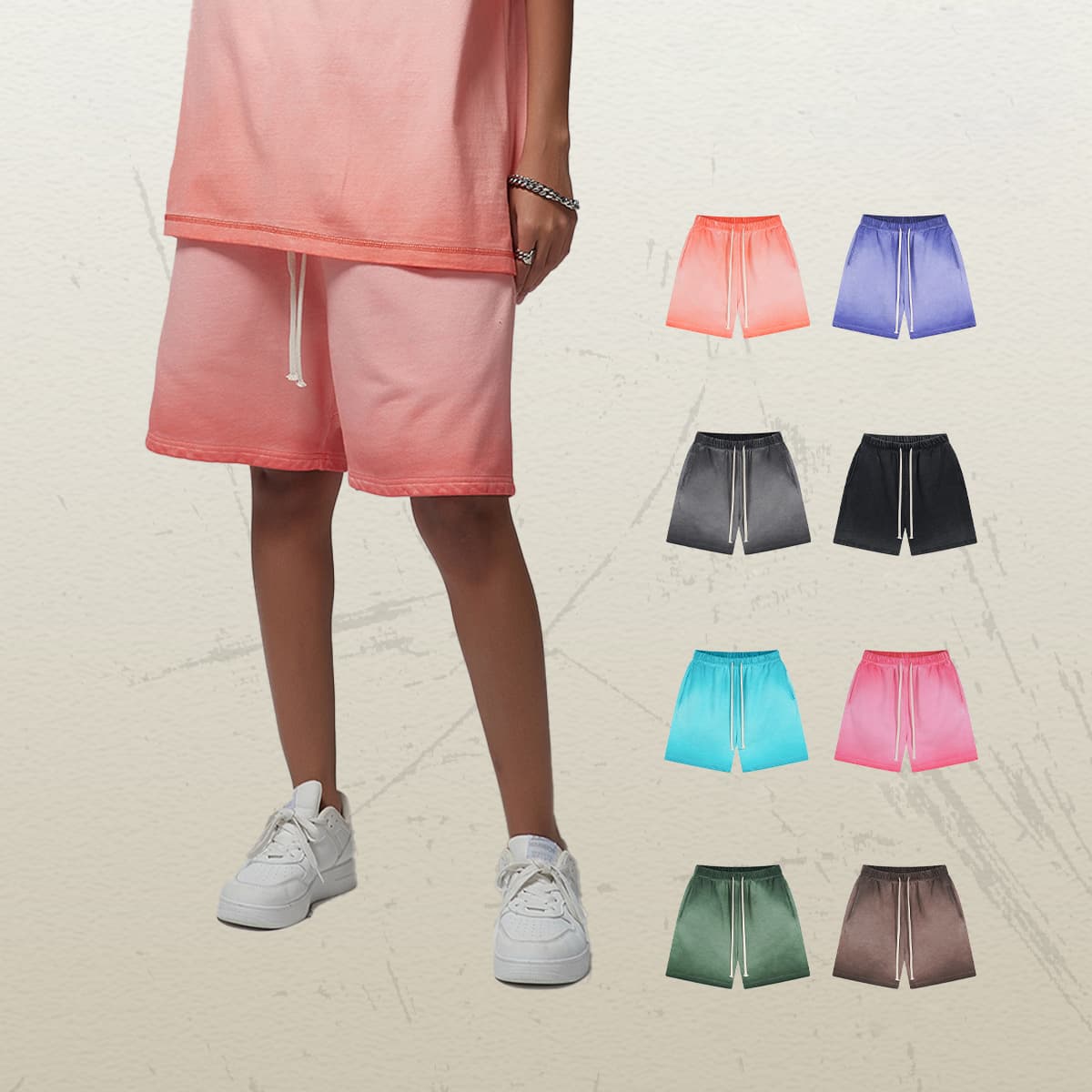 Cotton Terry 430GSM Vintage Dyed Shorts