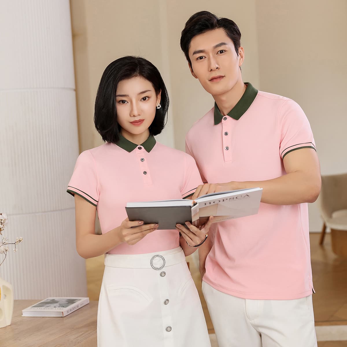 Color-Block 220gsm Unisex Slim Fit Polo with Slit thumbnail 5