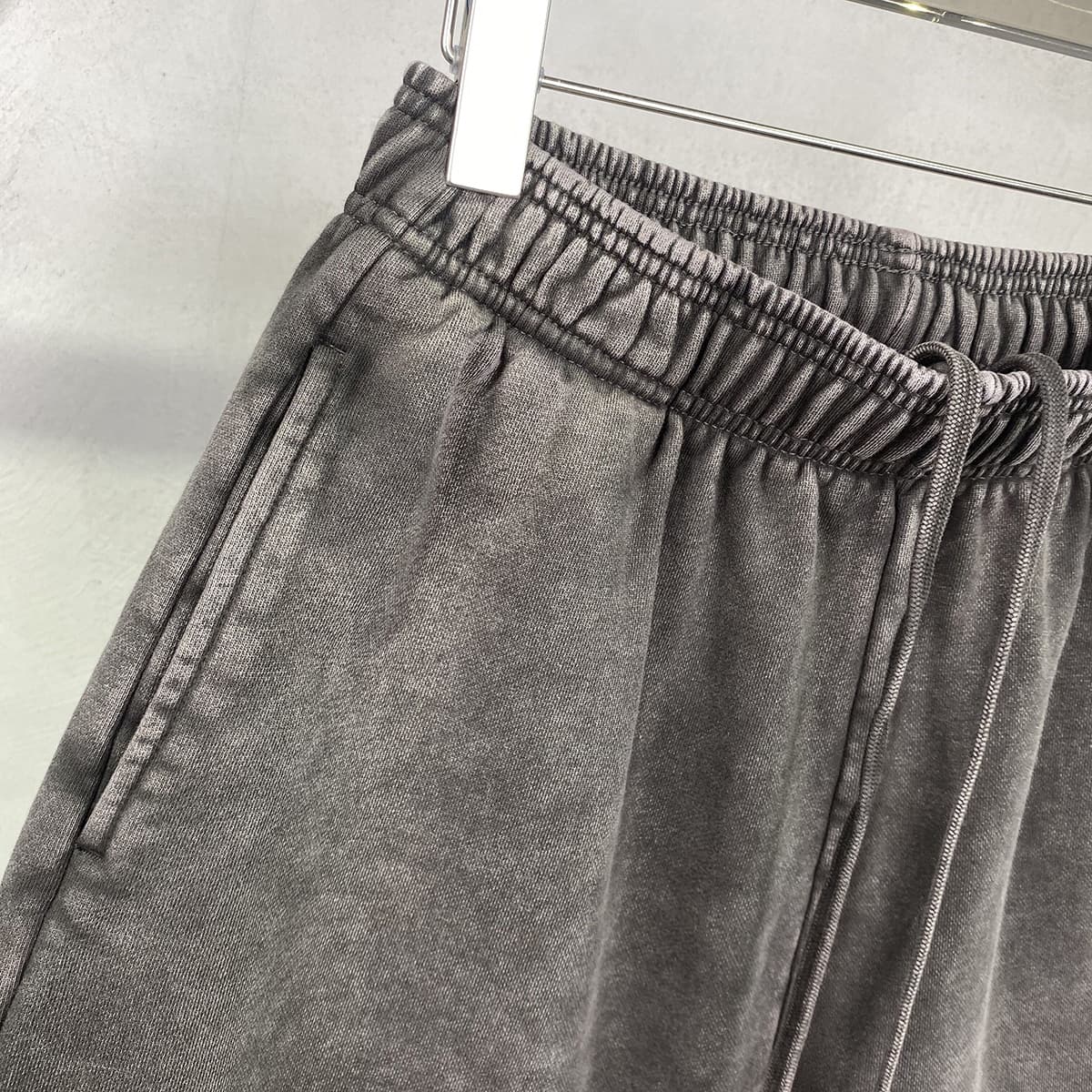 Heavy 420Gsm Acid Wash Cotton Terry Shorts thumbnail 5
