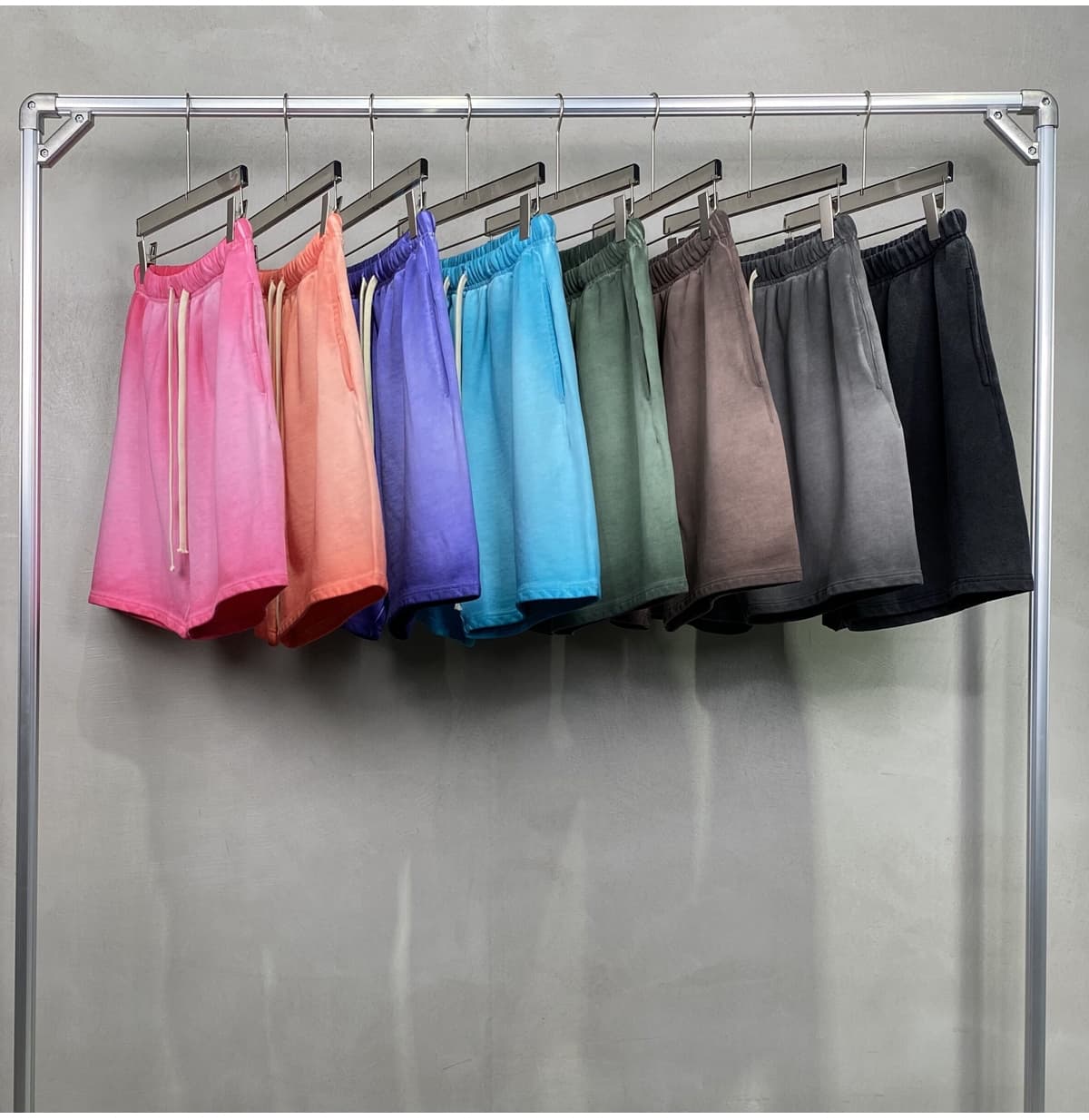 Cotton Terry 430GSM Vintage Dyed Shorts – detail 9