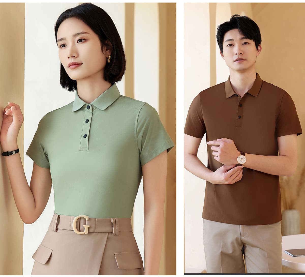 Slim Fit 170GSM Stretch Unisex Polo – detail 10