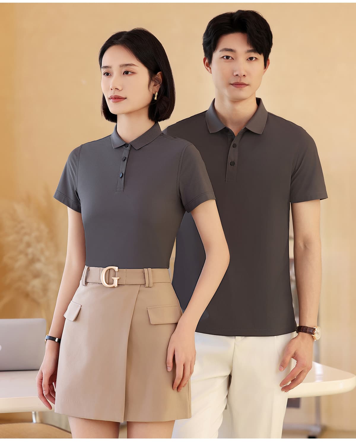 Slim Fit 170GSM Stretch Unisex Polo – detail 11