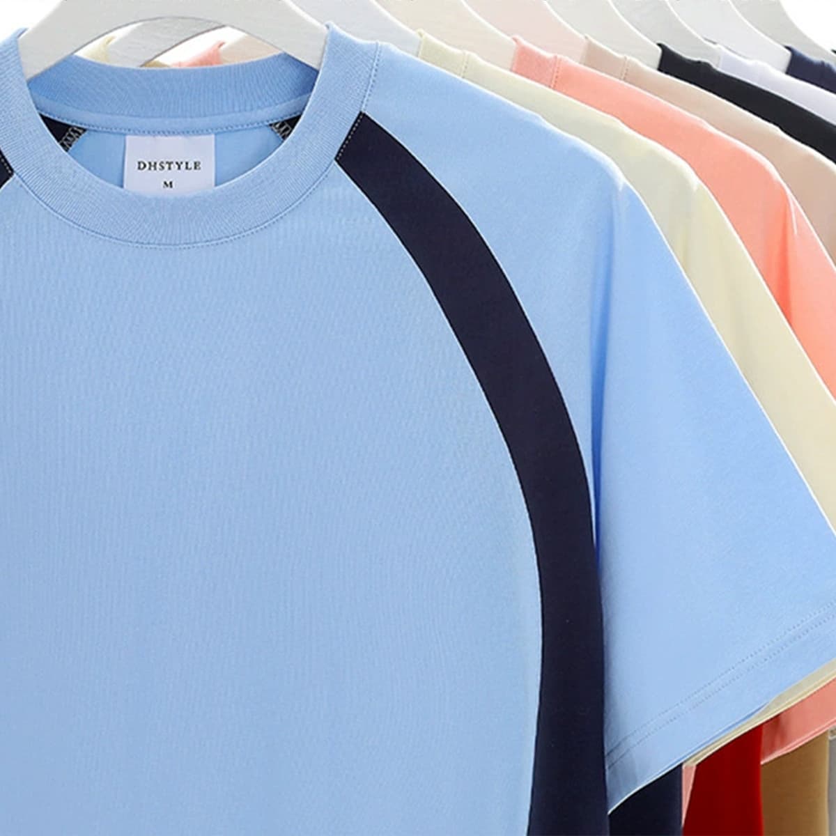 Cotton 240GSM Colorblock Oversize T-shirt thumbnail 2
