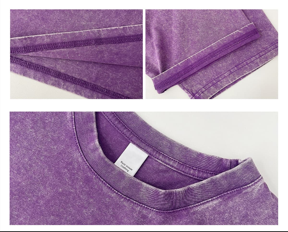 Acid Wash 230GSM Cotton Oversized T-shirt – detail 6