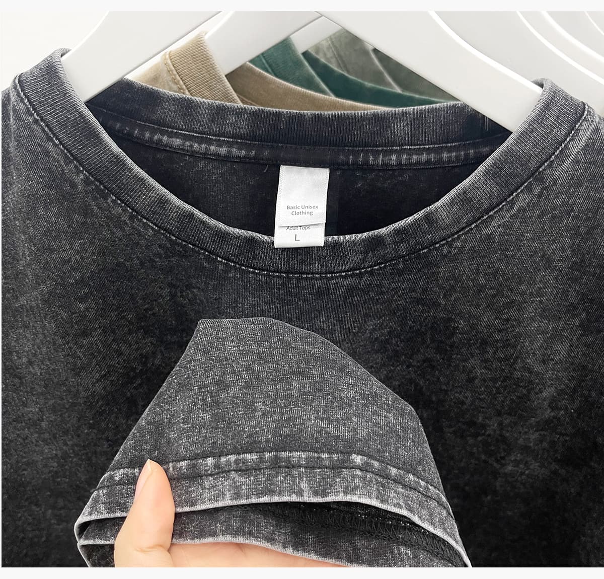 Acid Wash 230GSM Cotton Oversized T-shirt – detail 9