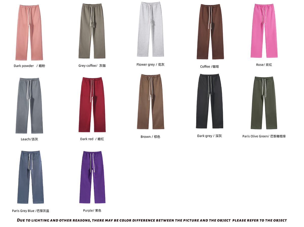 Cotton Fleece 350Gsm Straight Leg Sweatpants – detail 4