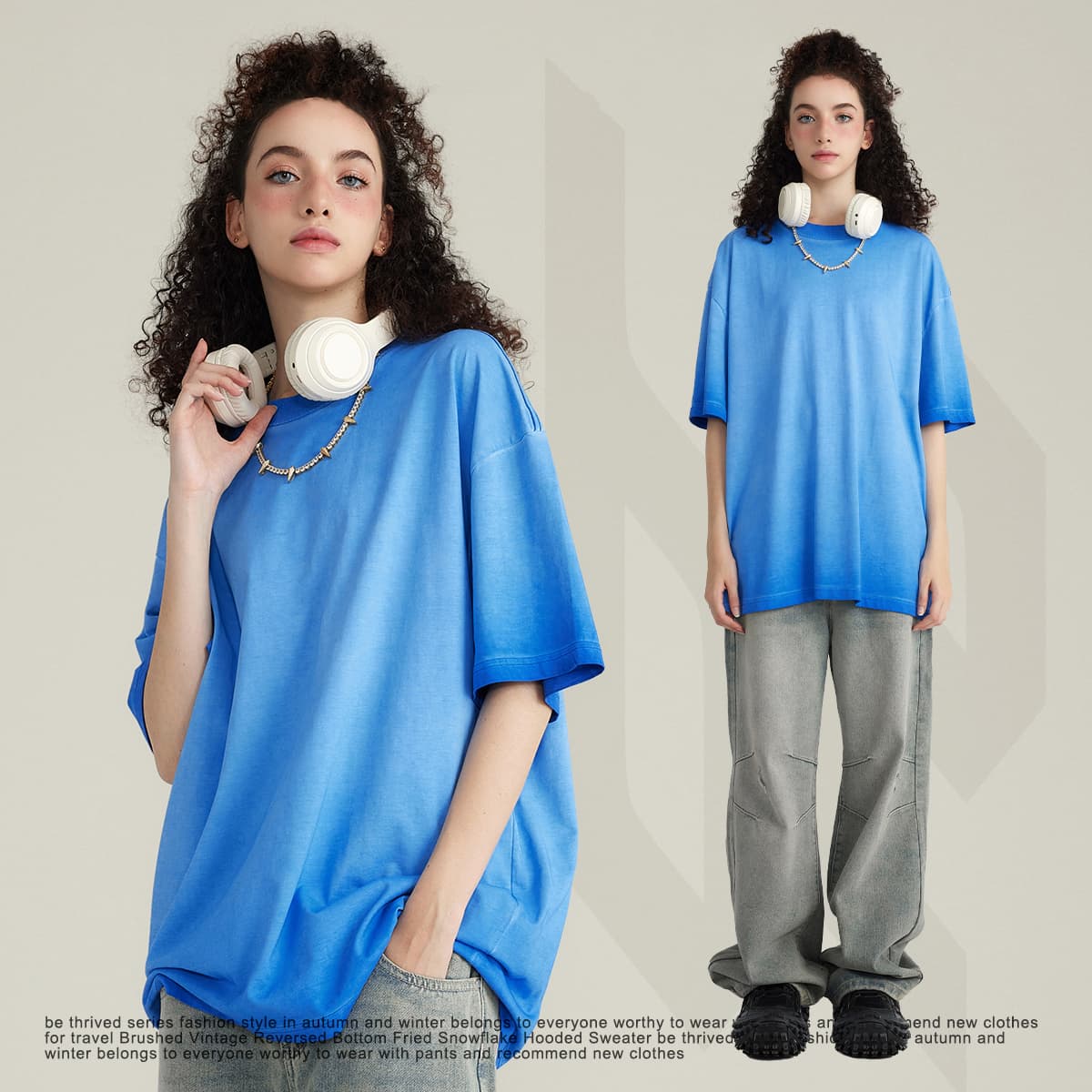 Cotton 255GSM Oversized Acid Wash T-Shirt thumbnail 3