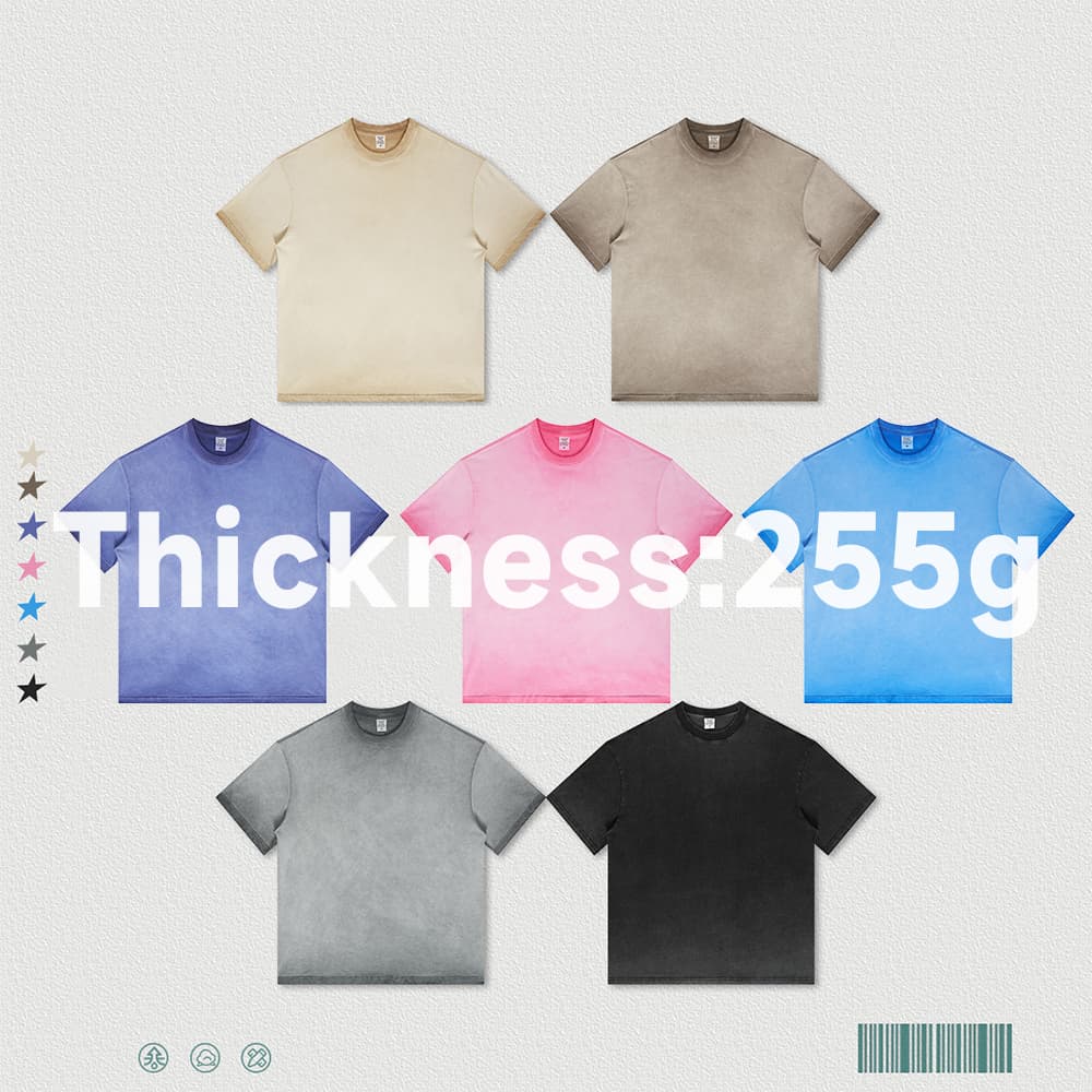 Cotton 255GSM Oversized Acid Wash T-Shirt thumbnail 4