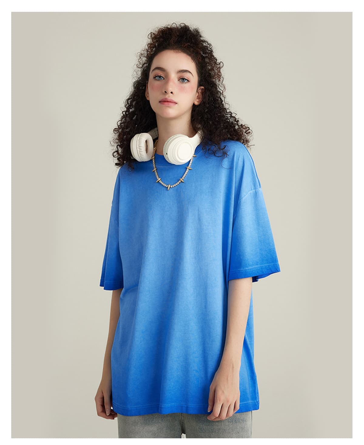 Cotton 255GSM Oversized Acid Wash T-Shirt – detail 10