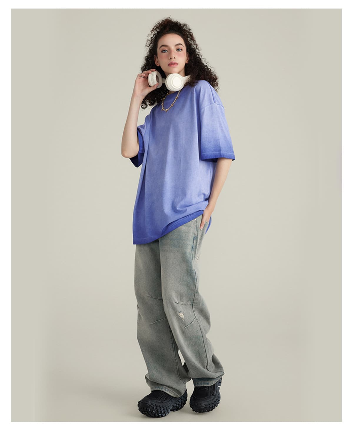 Cotton 255GSM Oversized Acid Wash T-Shirt – detail 11