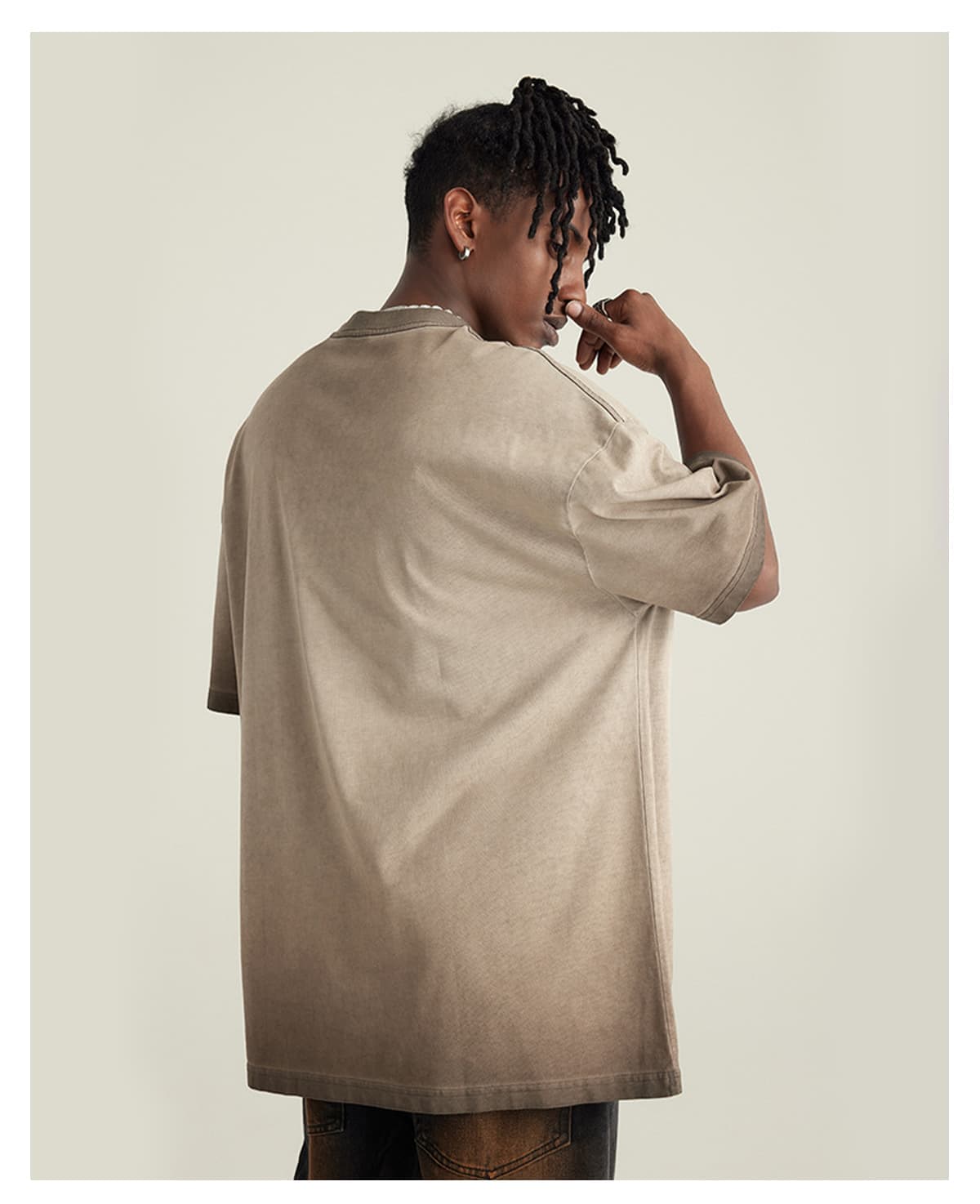 Cotton 255GSM Oversized Acid Wash T-Shirt – detail 9