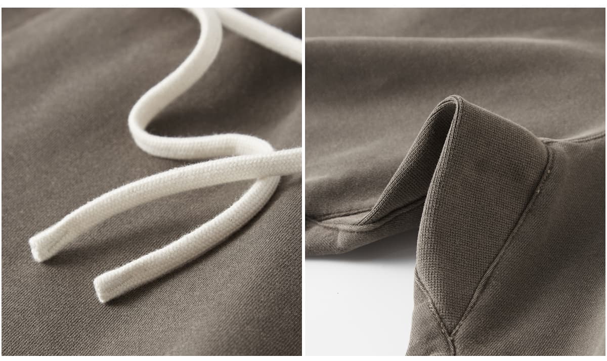 Cotton Terry 385GSM Washed Raw Edge Shorts – detail 7