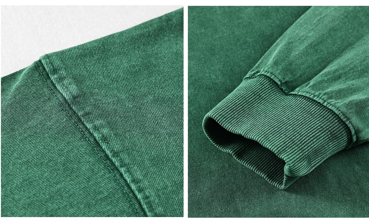 Acid Wash Cotton 250GSM Oversized Long Sleeve – detail 7