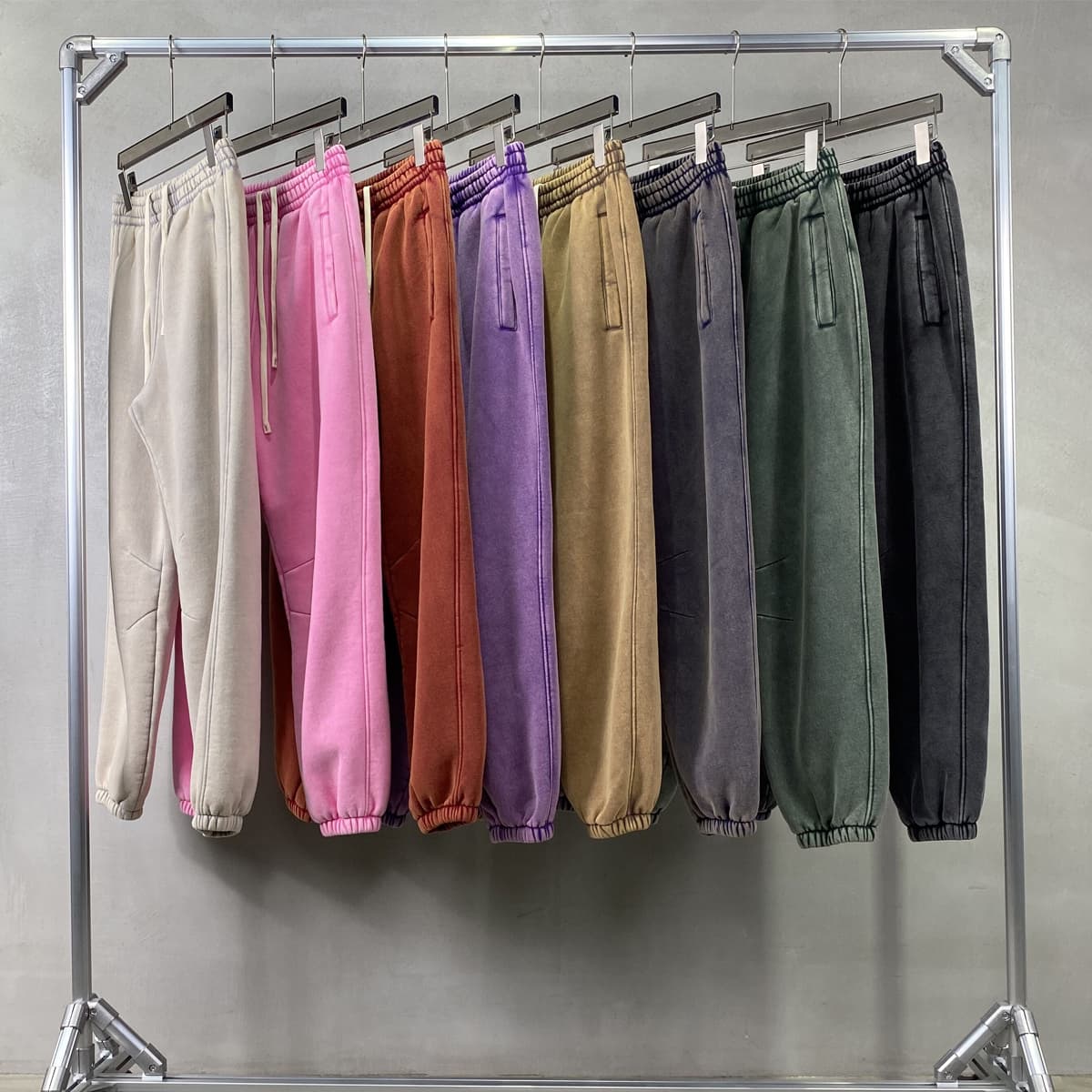 Thick 360Gsm Fleece Vintage Wash Sweatpants