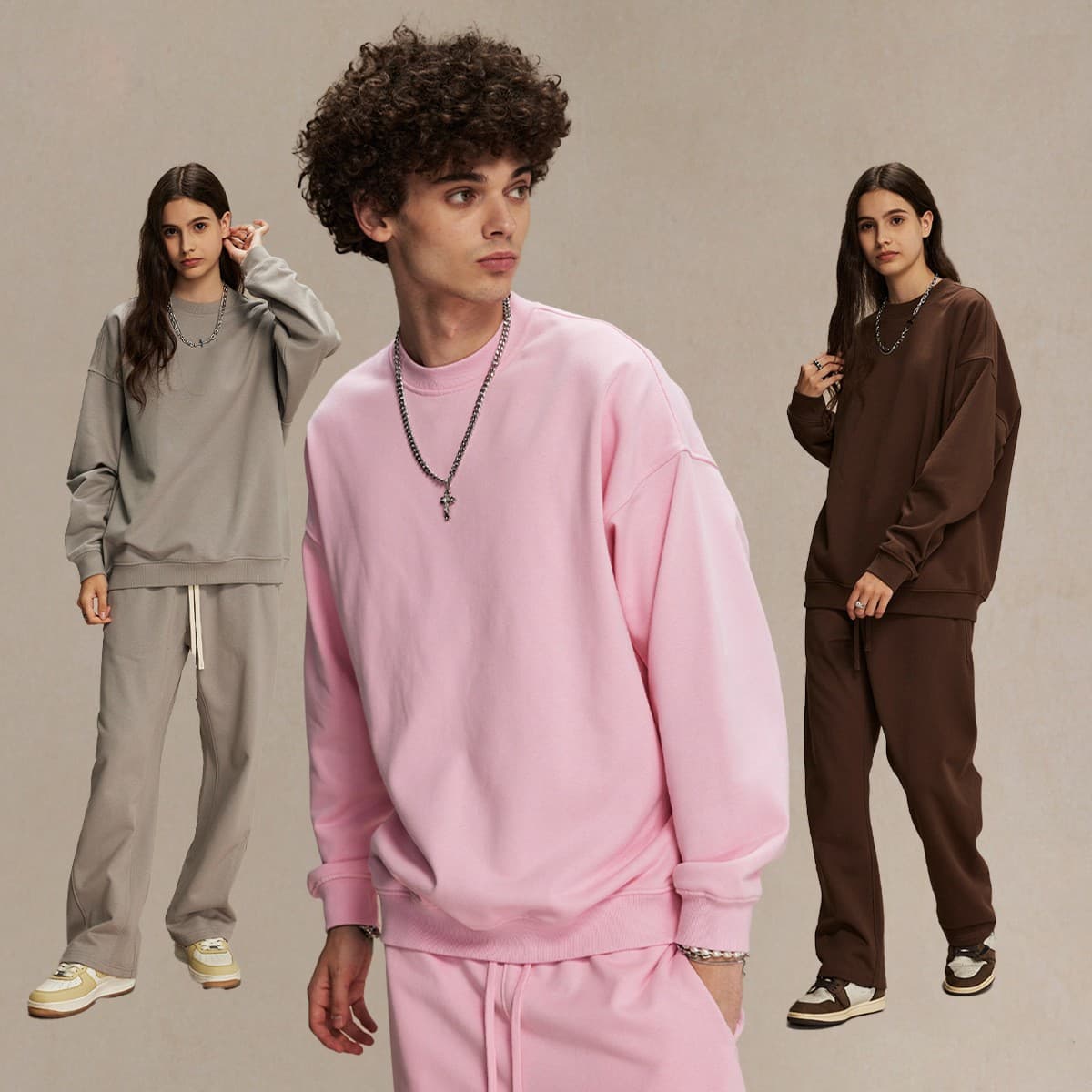 Heavy 430Gsm Cotton Terry Oversized Sweatshirt thumbnail 4
