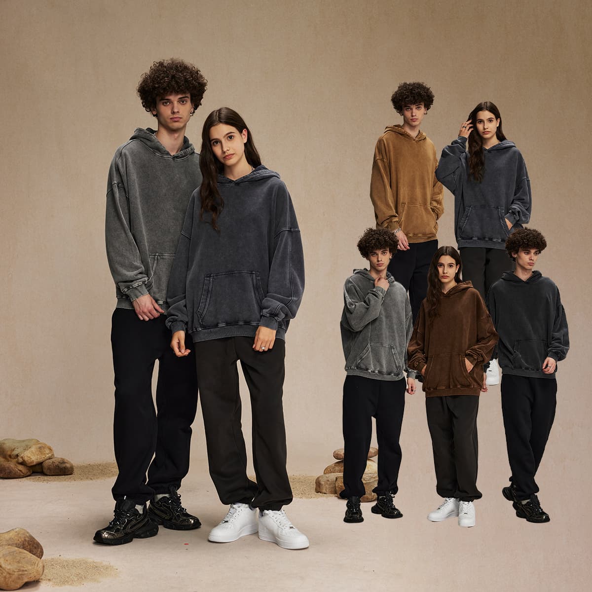 Thick French Terry 420Gsm Vintage Wash Hoodie